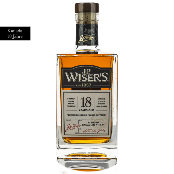 J.P. Wiser's 18 Jahre Whisky